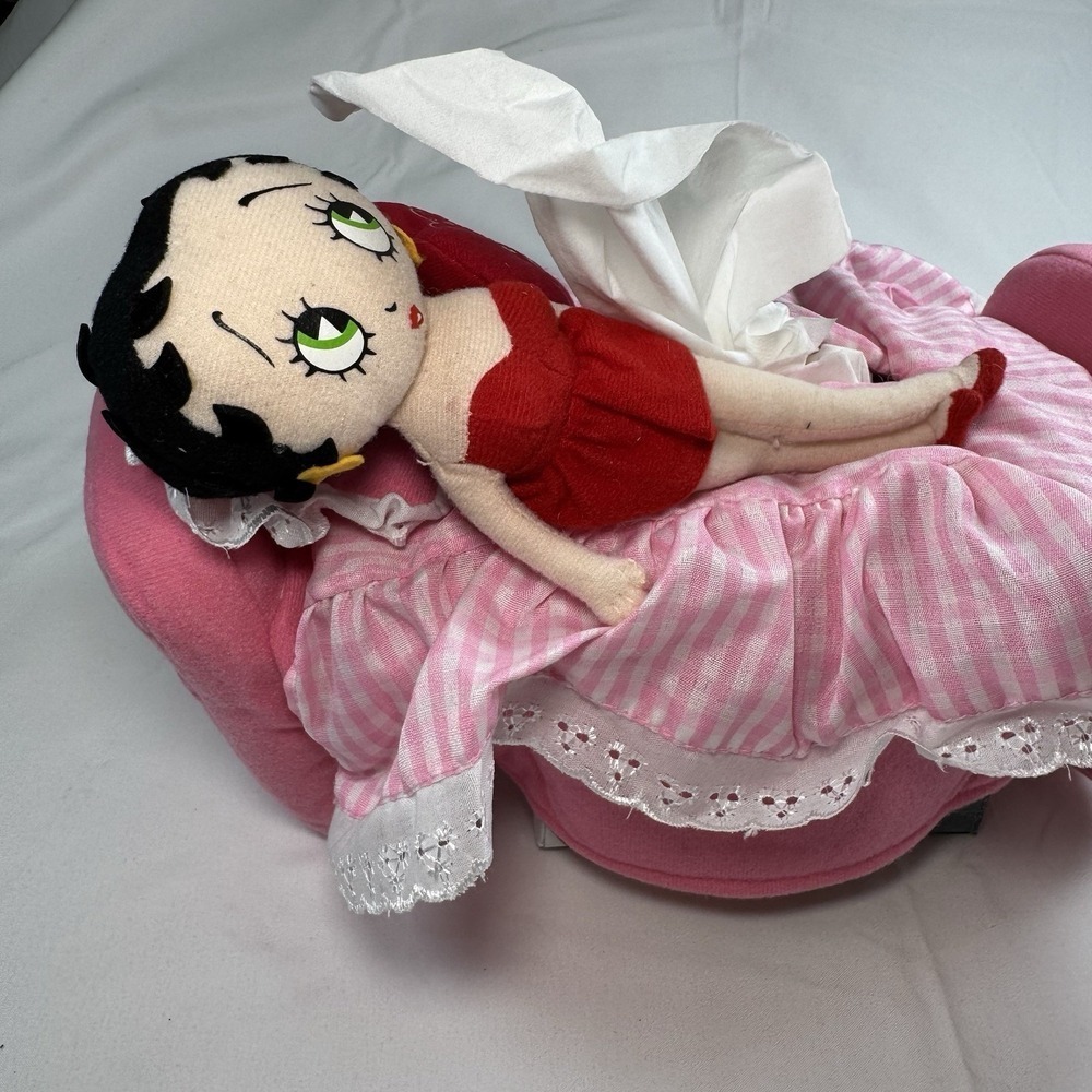 Betty Boop bed-shaped tissue box case brand new unused Tagged - Picture 5 of 9